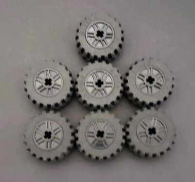 Set 7 Lego 6 Spoke Wheels No.55982 with 30.4 X 14 Tires | eBay
