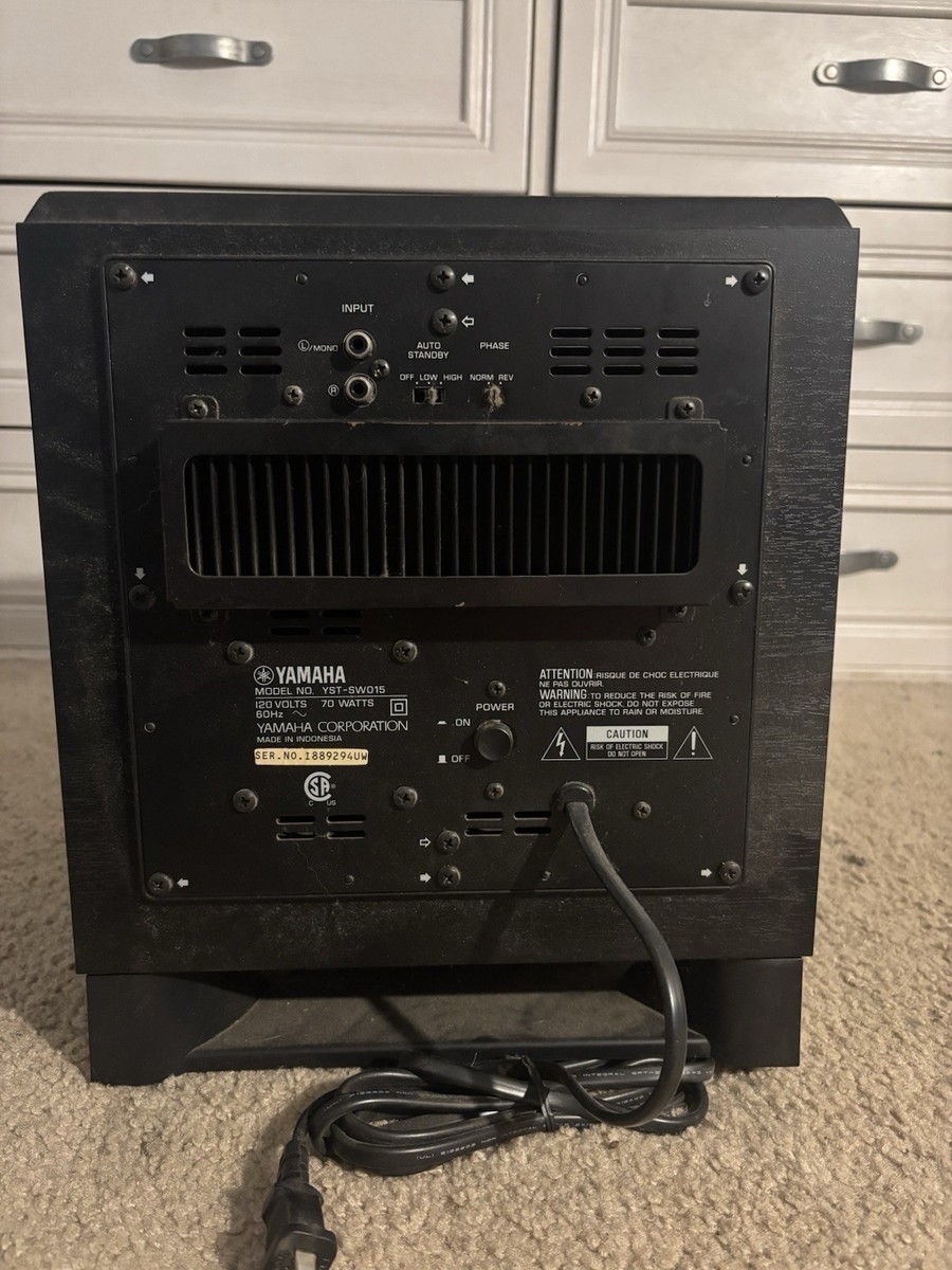 Yamaha YST-SW015 Powered Subwoofer for sale online | eBay