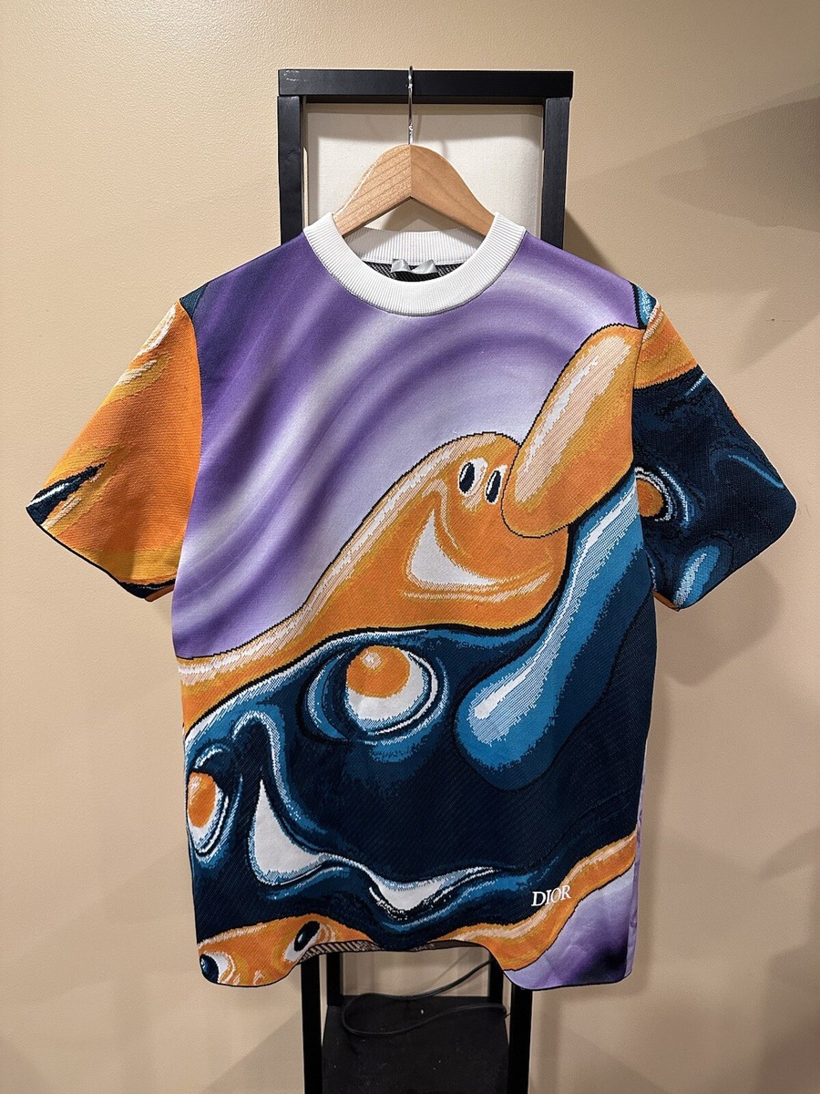 Dior x Kenny Scharf SS21 Crossover Grapic Knit T-Shirt | eBay