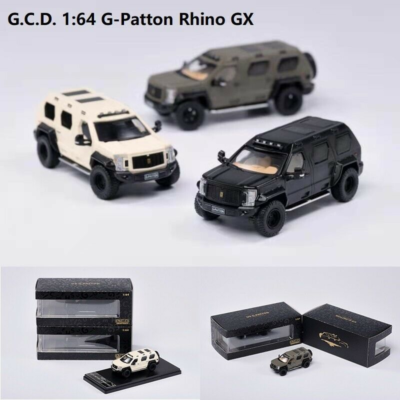 GCD US G-Patton Rhino GX Black /White /Matt khaki green 1:64 Scale