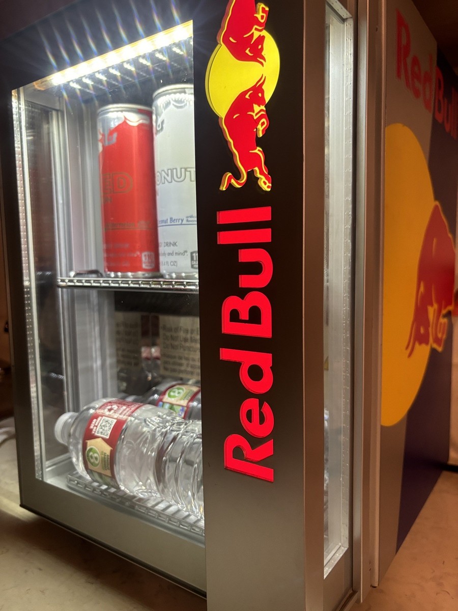 Red Bull Mini Fridge Baby Cooler 2020 RB-BC2020 Tested & Works
