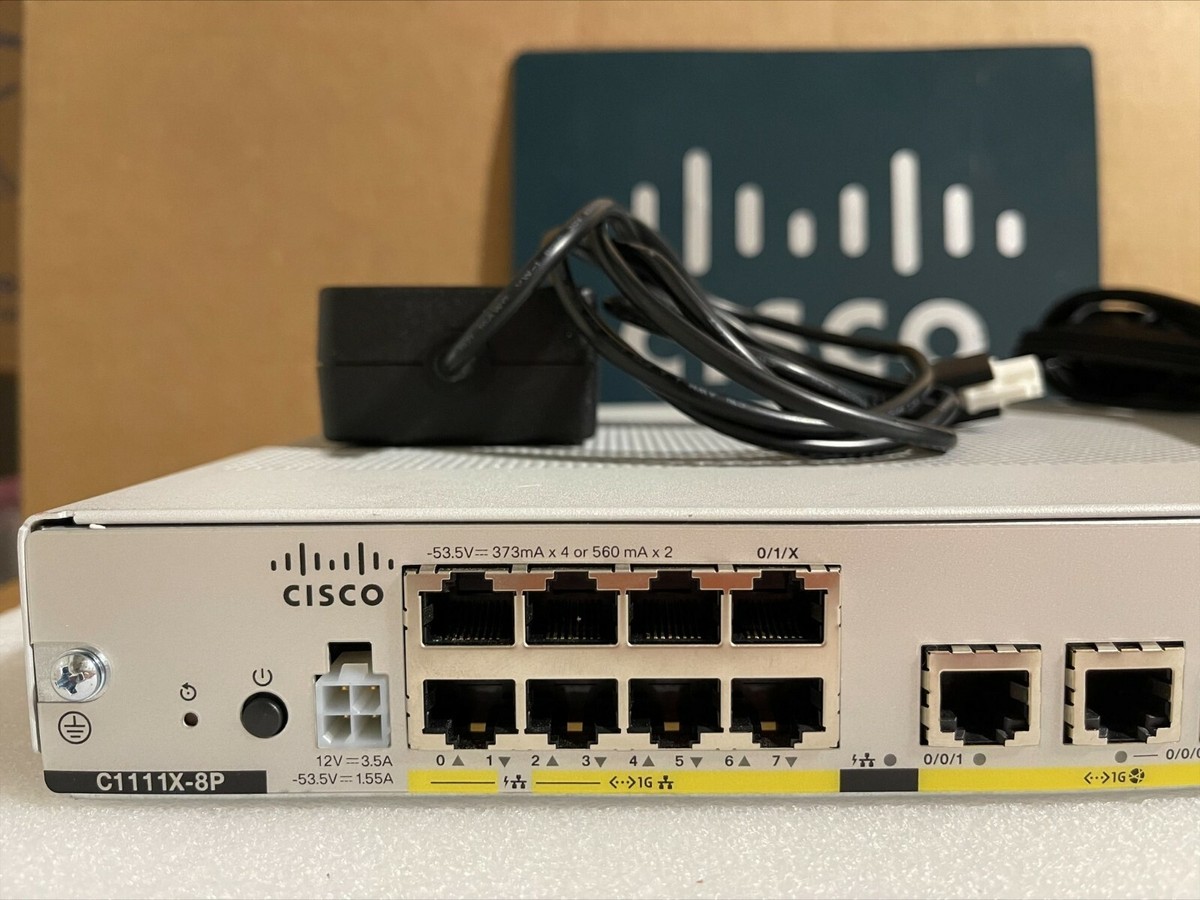 Cisco Systems C1111X-8P ISR 1100 8 Ports Dual GE WAN | eBay