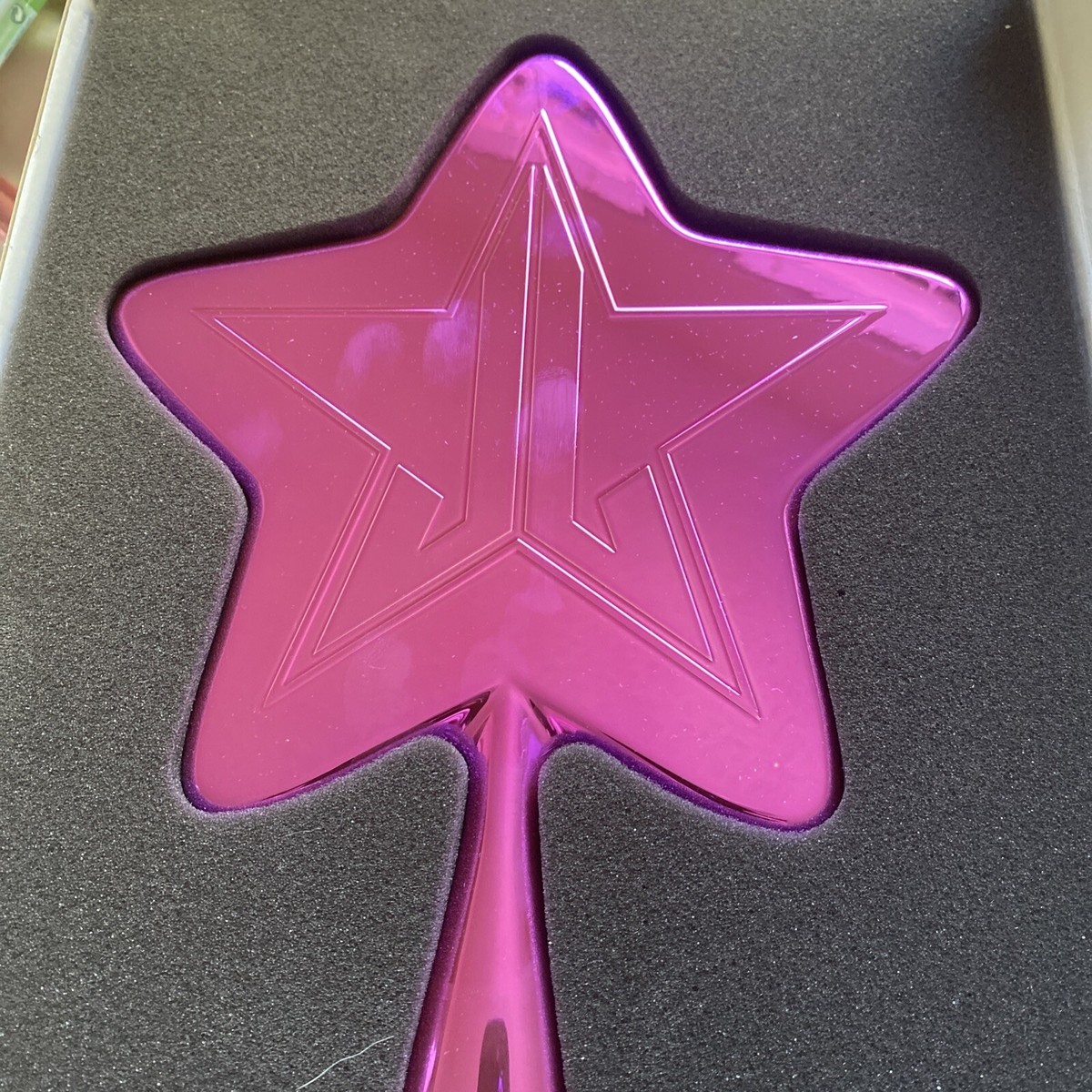New In Box Jeffree Star Cosmetics￼ Hand Star Mirror Purple Crome