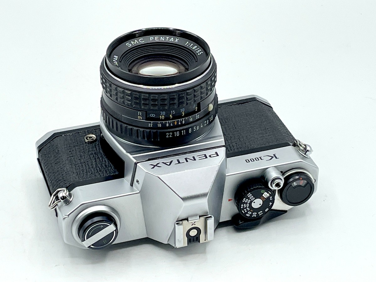 Pentax K1000 35mm SLR Camera Kit w/ 55mm Manual Focus Lens - Very
