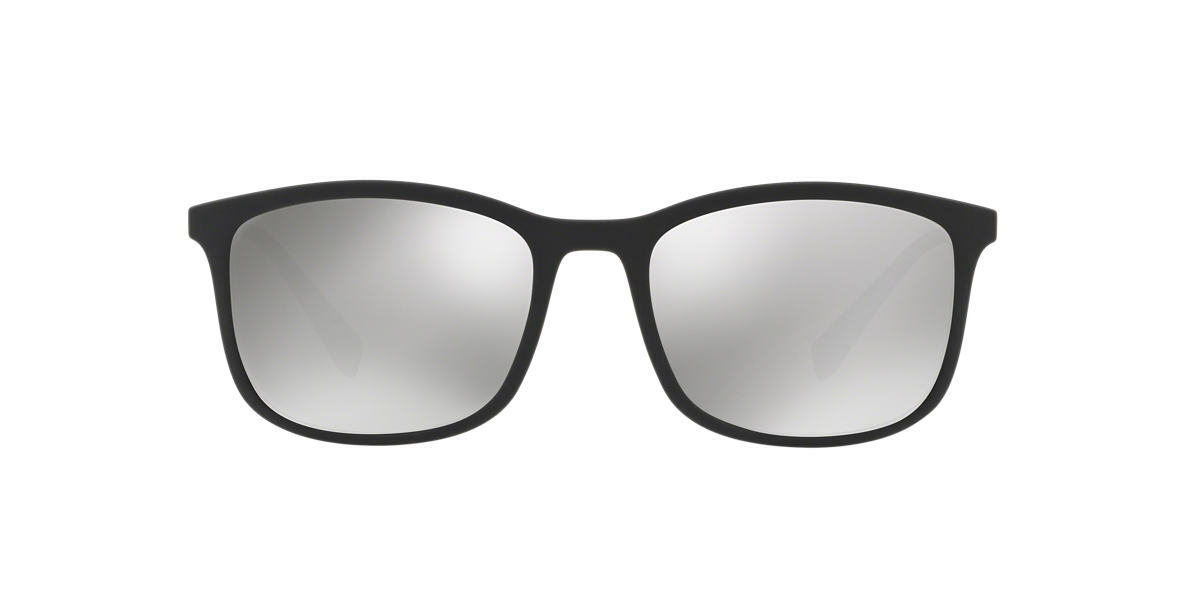 Prada Linea Rossa SPS/01T-F DG0/2B0 Black Rubber Square Sunglasses