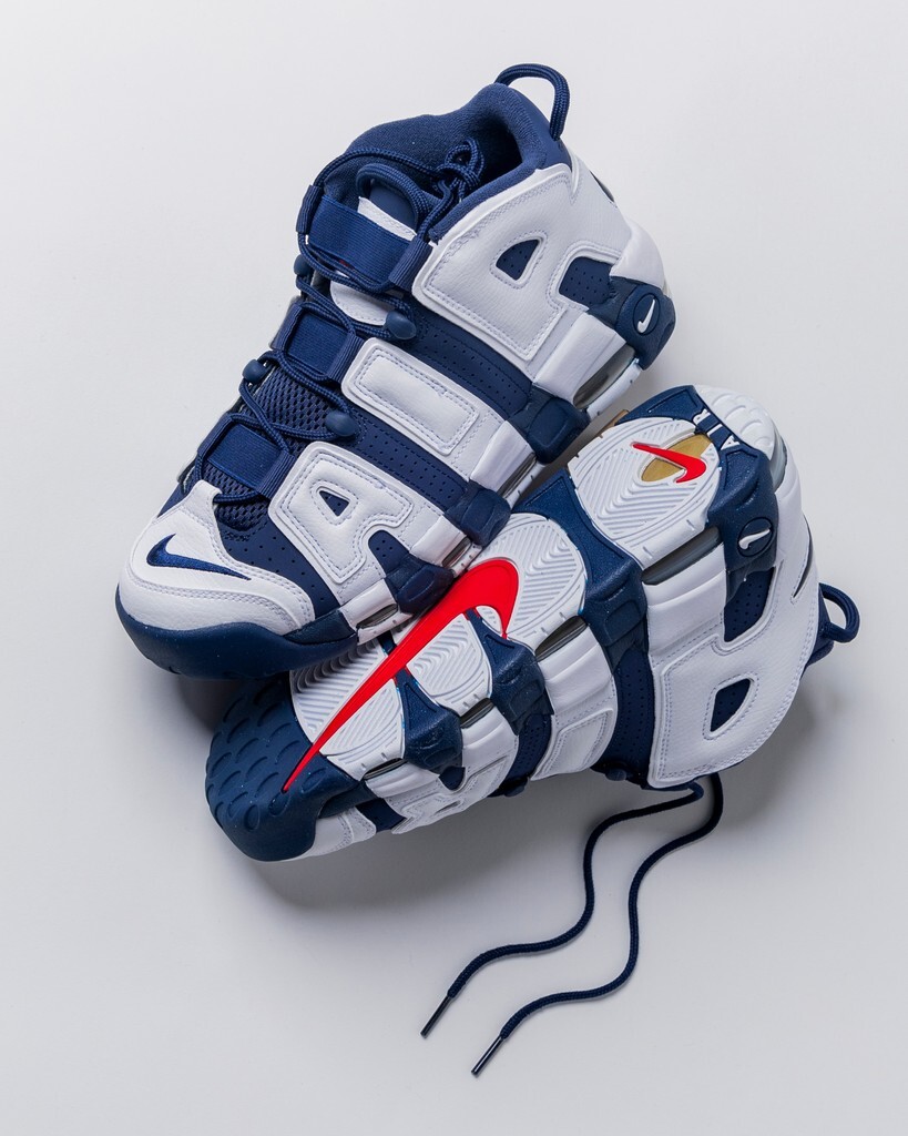 Nike Air Uptempo Olympic White Navy Gold (2024) FQ8182-100 Mens