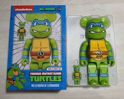 BEARBRICK Ninja Turtles Leonardo 100%&400% BE@RBRICK Medicom toy