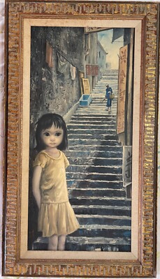 Margaret Keane 70s ヴィンテージポスター 額付「ALONE」