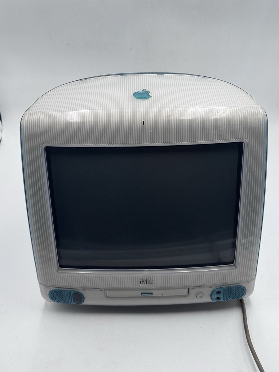 Apple iMac G3 Blueberry Blue 1998 Computer Working | eBay