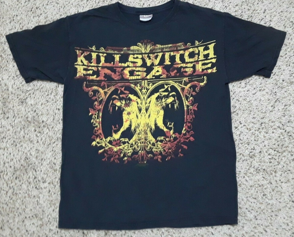 Vintage KILLSWITCH ENGAGE Metal Band Concert Tour T Shirt Black