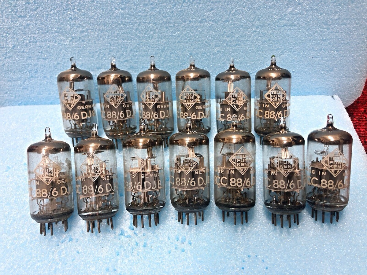 Telefunken ECC88 6DJ8 6922 NOS Tested Matched Pair Diamond Logo | eBay