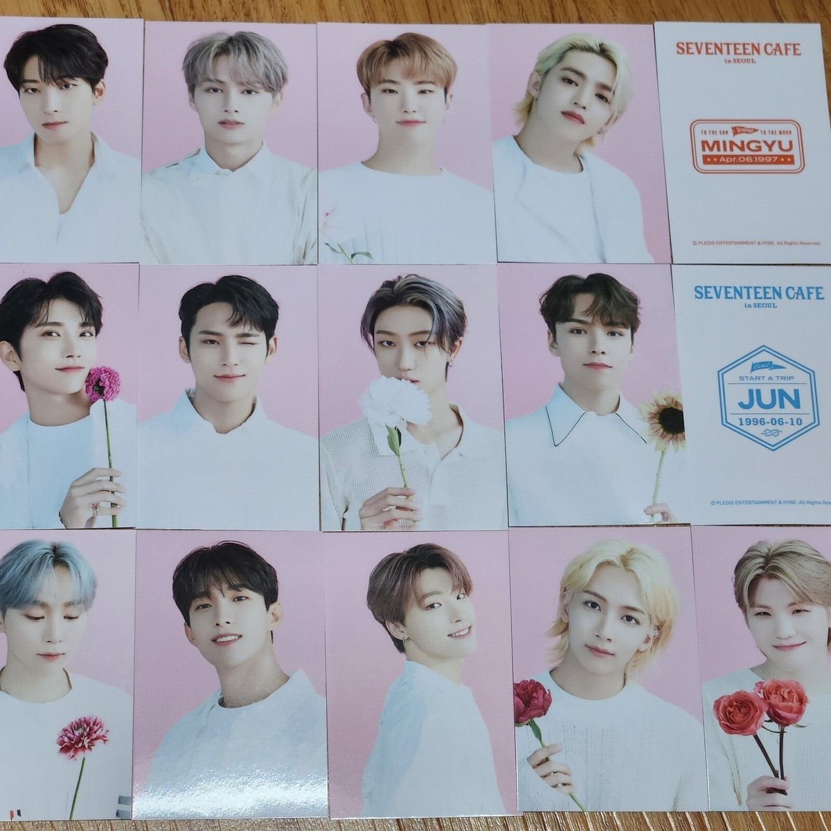 SEVENTEEN Dessert drink photocard svt seventeen cafe in seoul poca