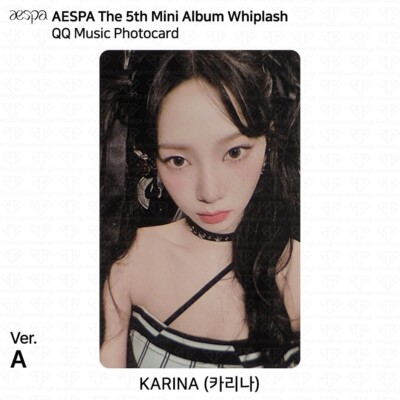 Aespa 5th Mini Album Whiplash QQ Music Photocard KARINA WINTER