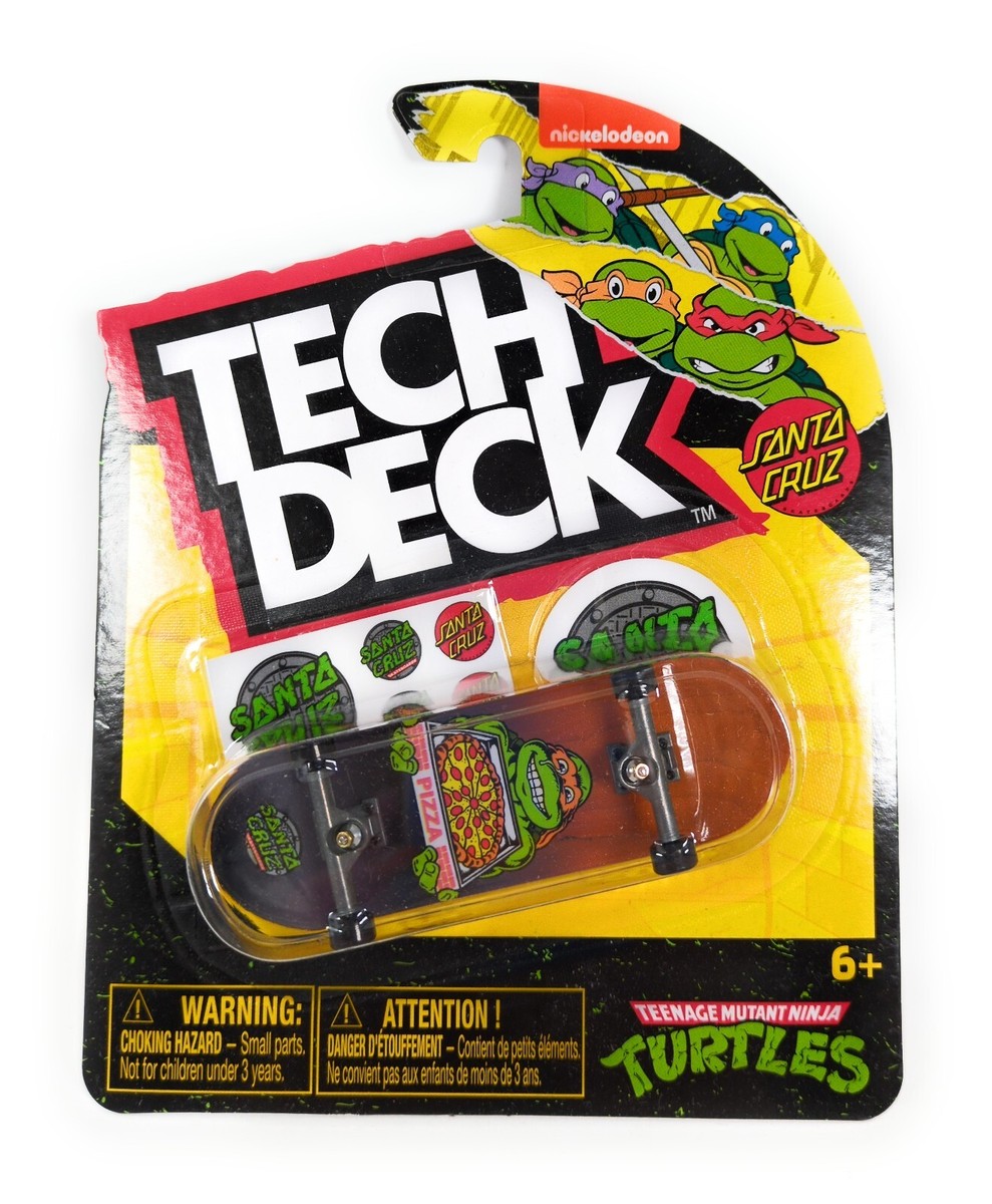 Tech Deck Santa Cruz Skateboards TMNT Michelangelo Fingerboard