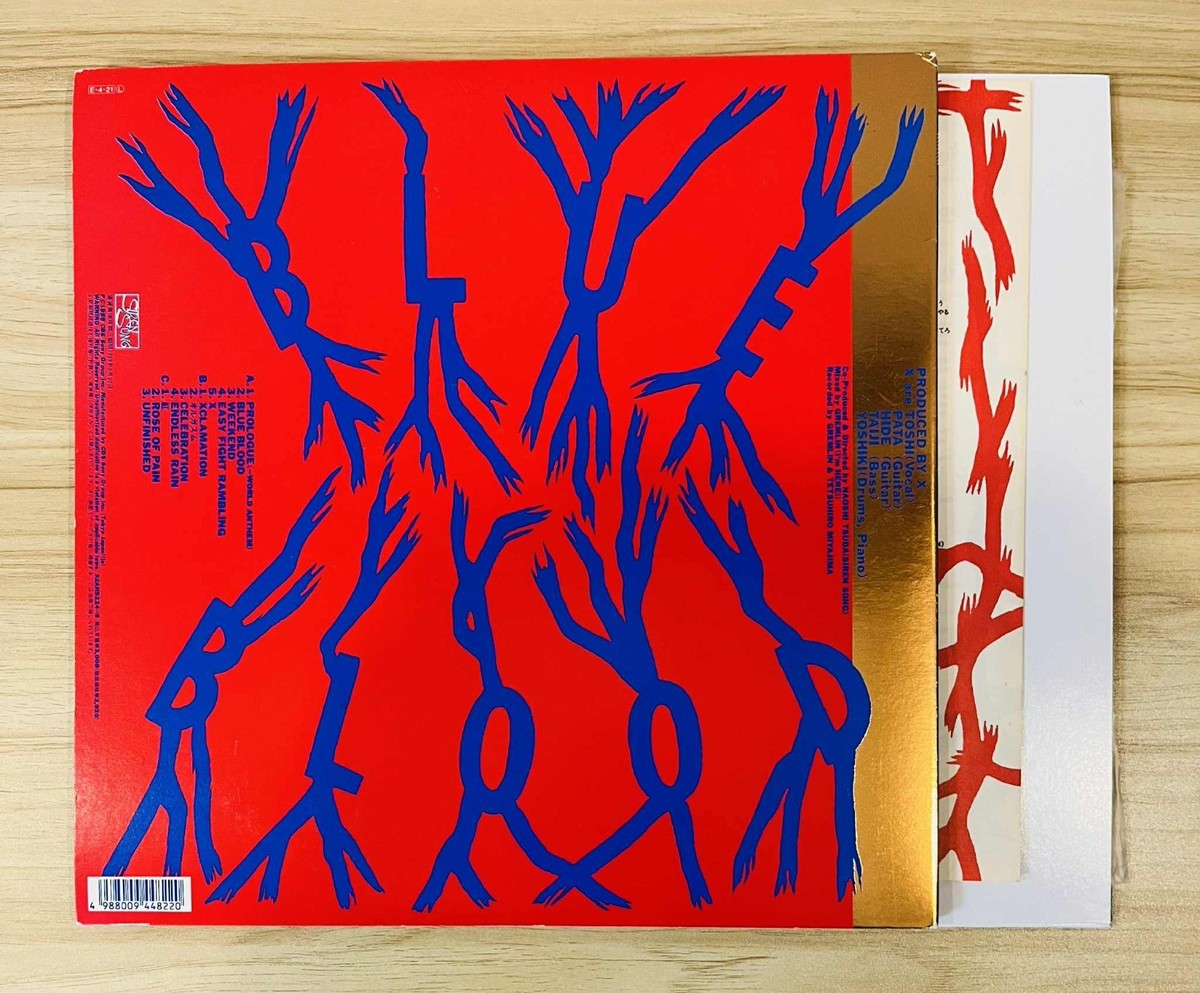 X Japan / Blue Blood 1989 LP Siren Song Records 32AH52245 YOSHIKI