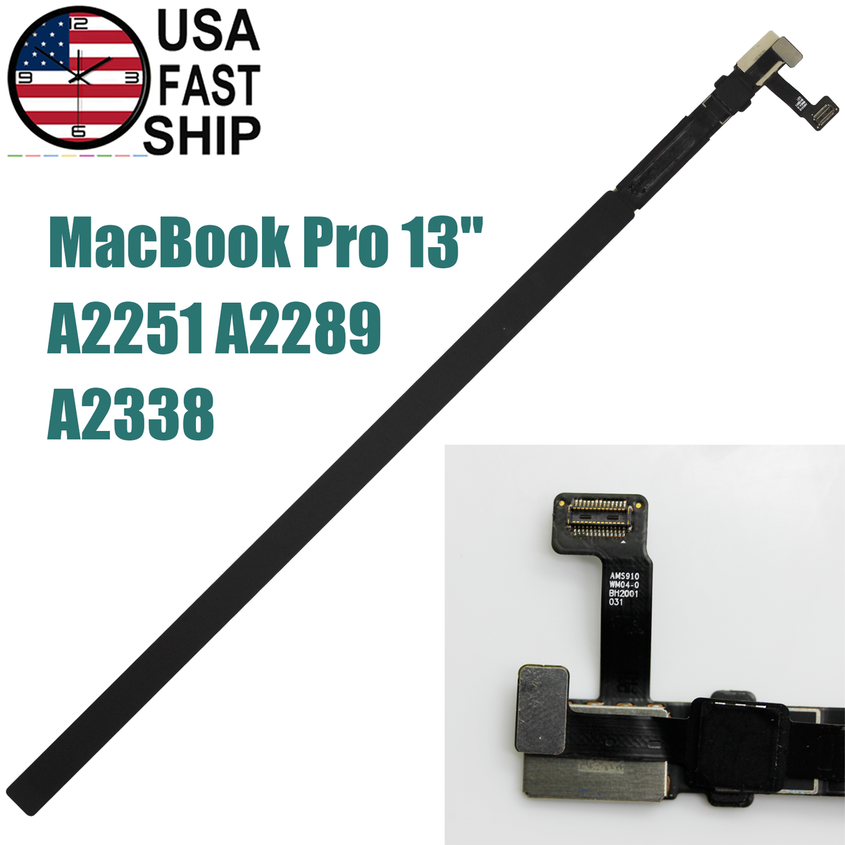 OEM LED Touch Bar Touchbar + Cable For Apple MacBook Pro 13