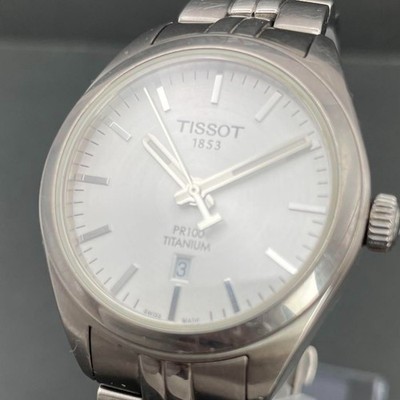Tissot PR100 Titanium T101210A Ladies Watch Analog Quartz 33mm