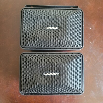 Bose Model 101 Speakers Music Monitor Indoor Outdoor Set Of 2
