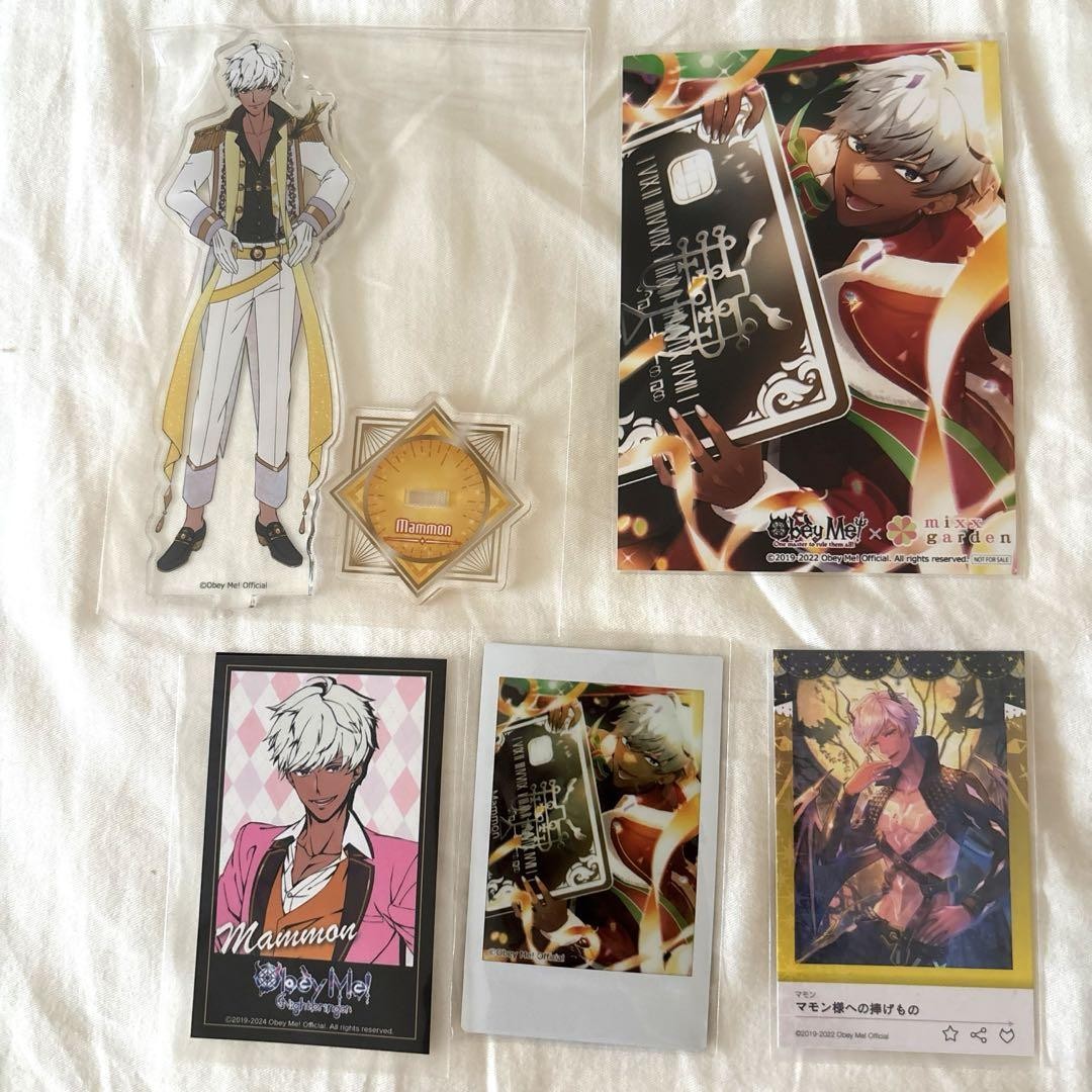 Obey Me! Mammon Bundle Collectible Figures Set Rare Anime