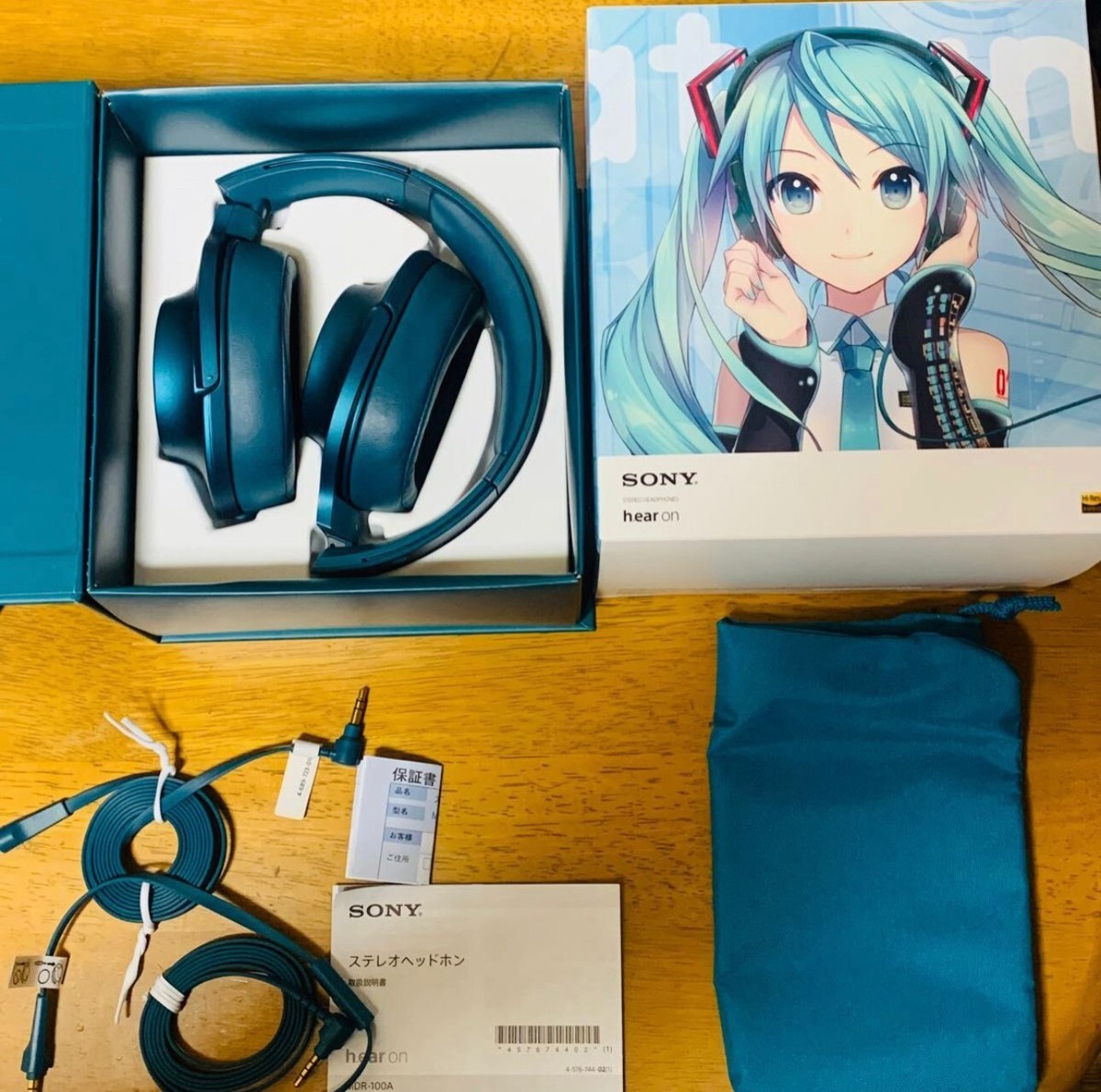 SONY Headphones MDR-100A Hatsune Miku Model Headphones USED From