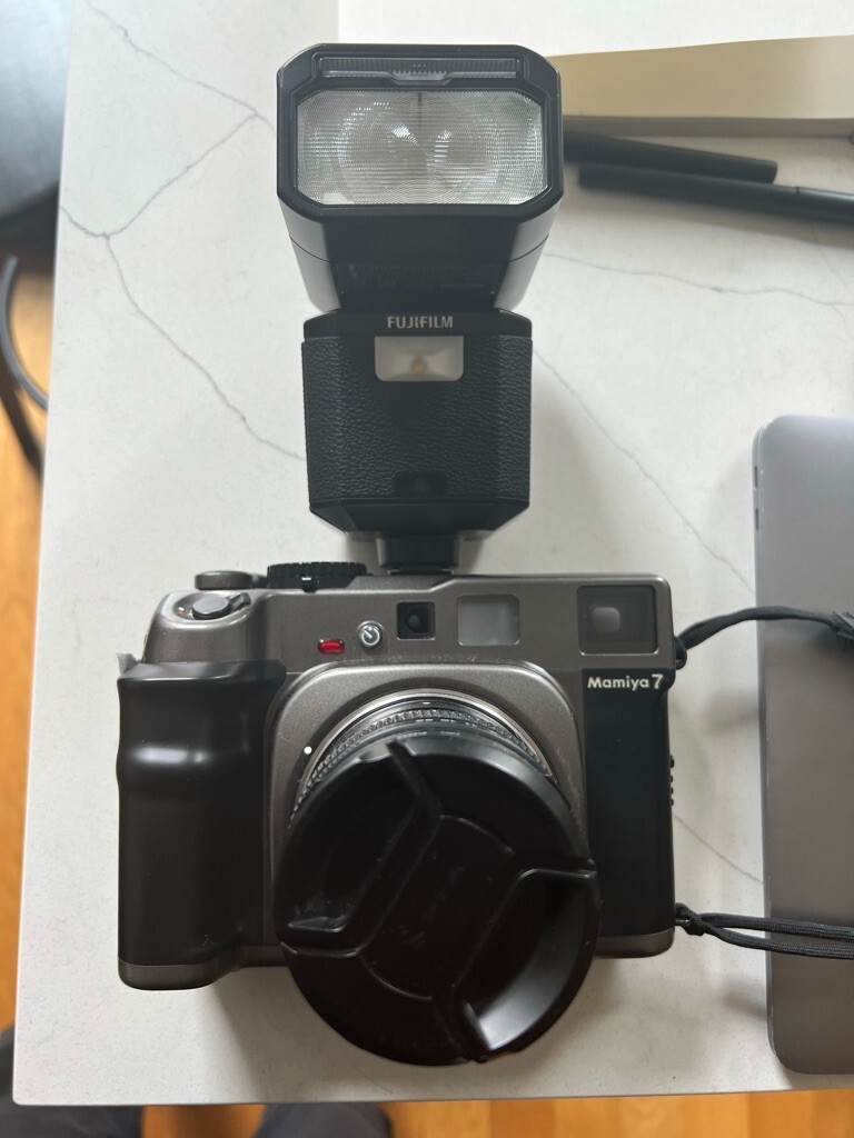 mamiya 7 with 80mm and fuji flash | eBay