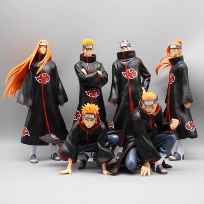 Naruto Shippuden Akatsuki Figure Set 37cm 6pc Itachi Madara Konan