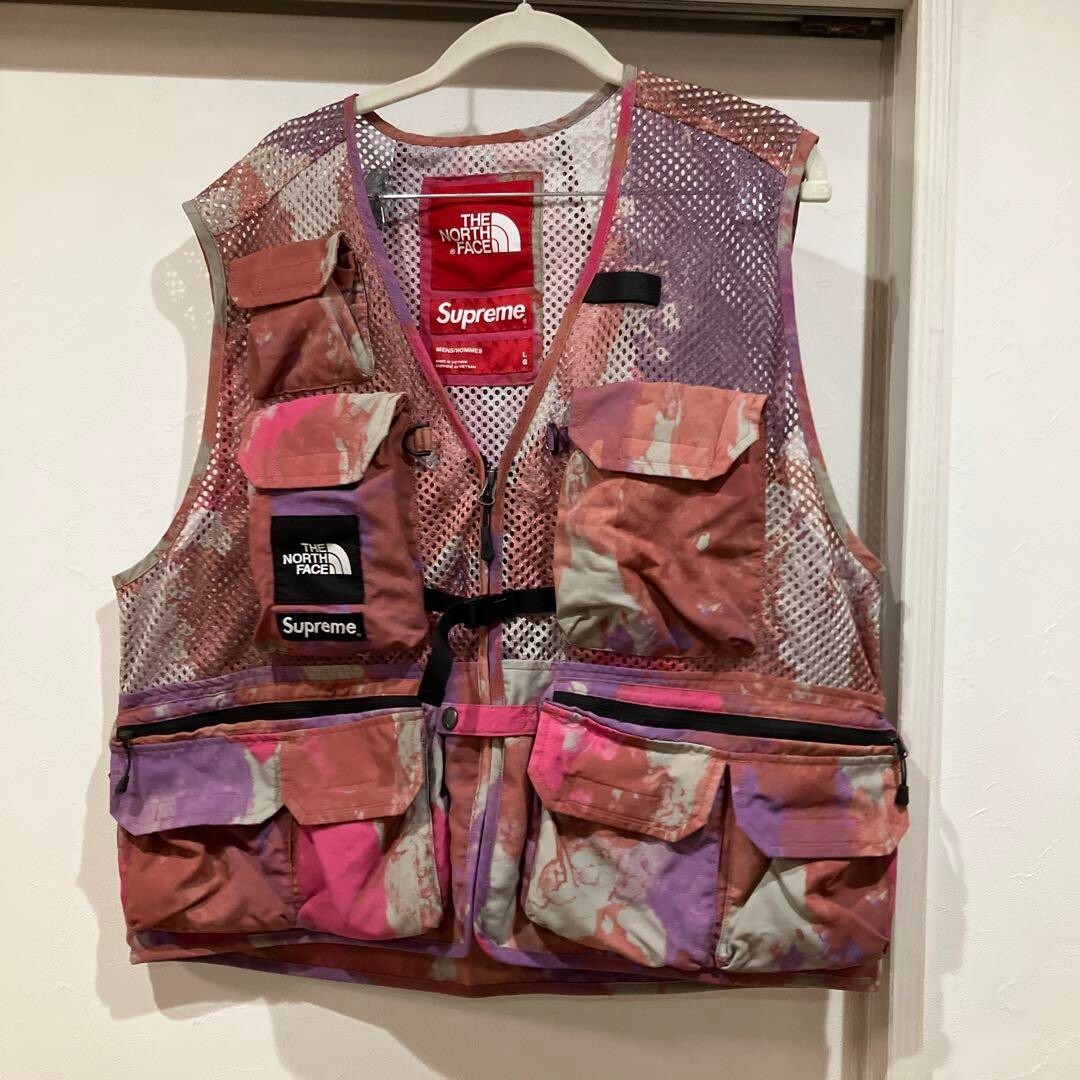 Supreme X Northface Cargo Vest Pink SS20 Large size | eBay