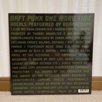 Daft Punk / One More Time 12in Single Vinyl 2000 UK Original