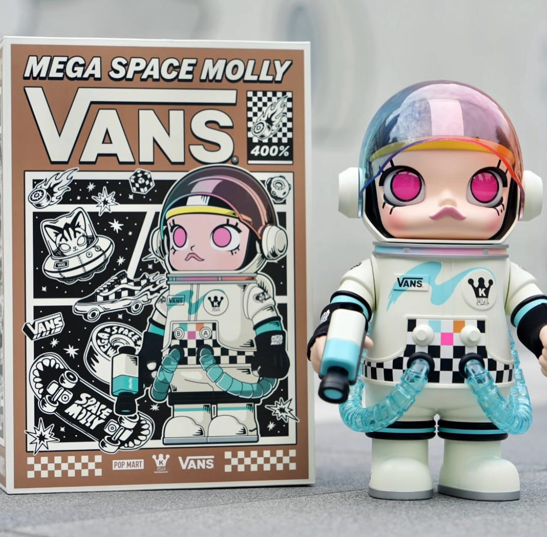 POPMART MEGA SPACE MOLLY 400% VANS 