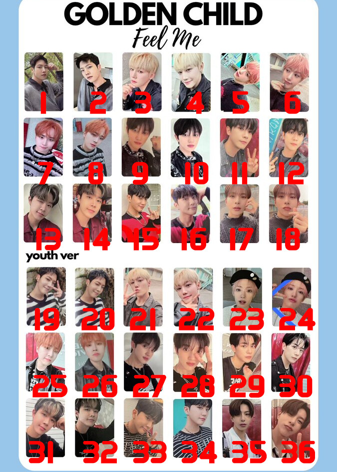 Golden Child - Feel Me Official PHOTO BOOK VER PHOTOCARD Polaroid