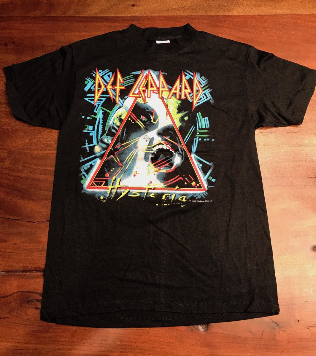 VINTAGE Def Leppard Hysteria Concert T-Shirt, Size M, Mint
