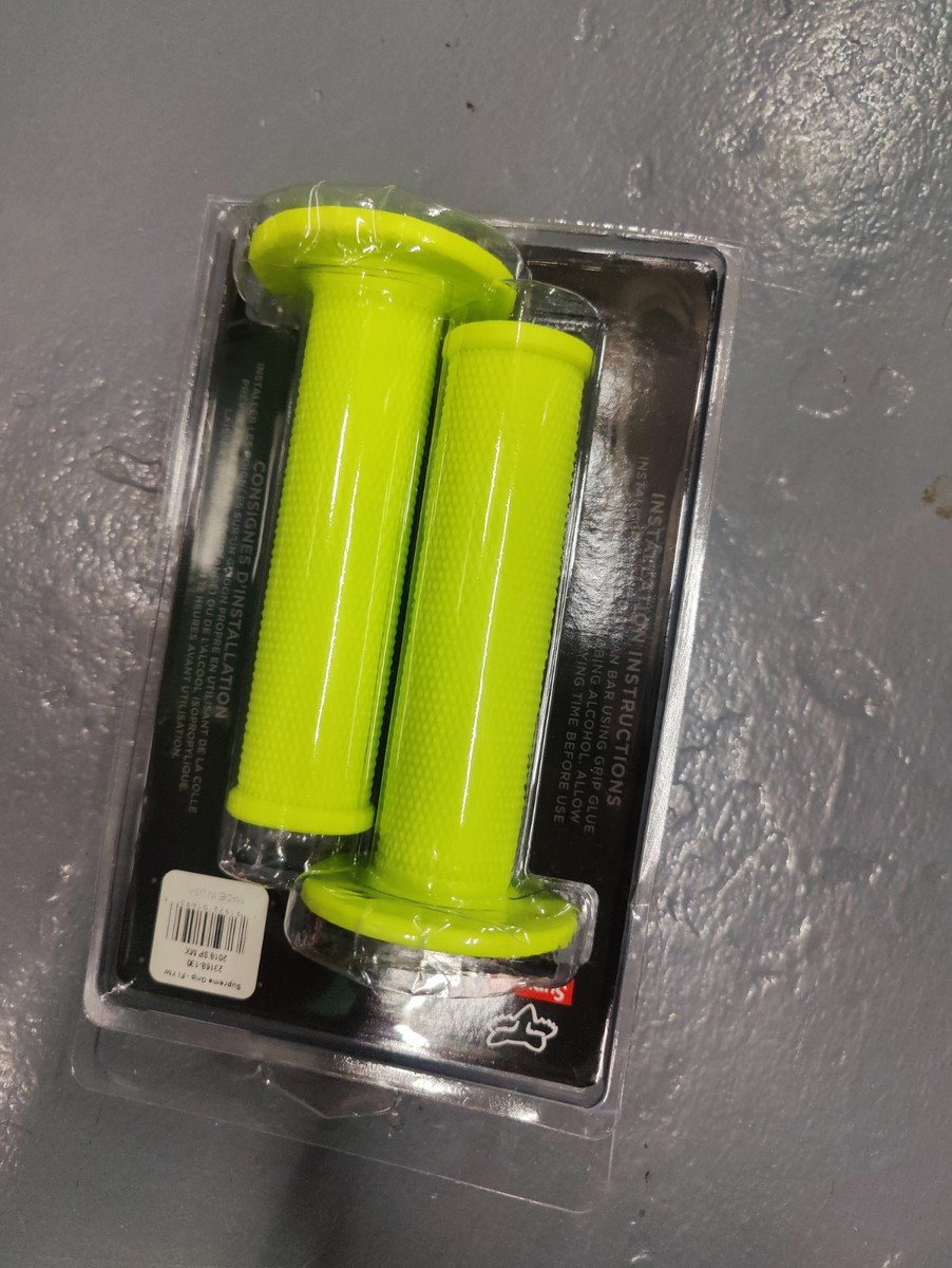 Supreme Fox Racing Moto Hand Grips SS18 Yellow Authentic Yahaha