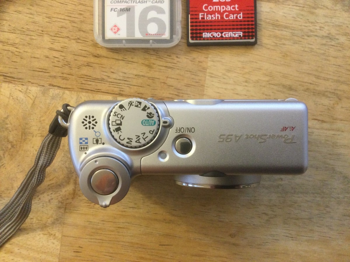 Canon Powershot A95 Digital Camera (w/cards and cable) | eBay