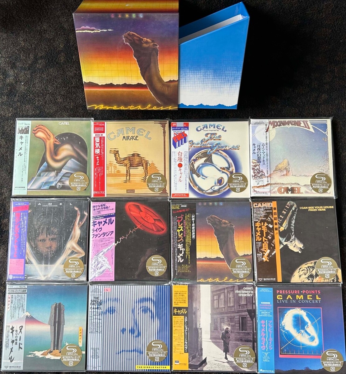 CAMEL SHM-CD complete set in mini-LP sleeves with storage box