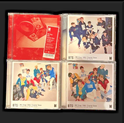 BTS MIC Drop DNA Crystal Snow CD 4 Type Set Japan Official | eBay