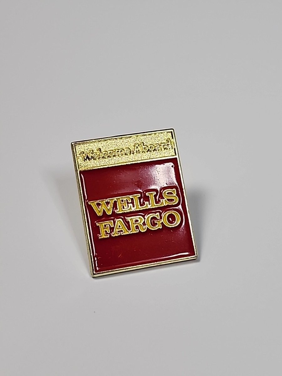 Welcome Aboard Wells Fargo Bank Lapel Pin New Hire Employee Gift