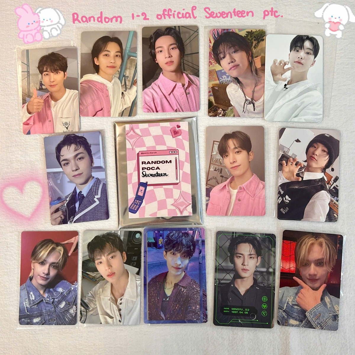 FML Seventeen Ver Photobook Photocards - Tracking Number