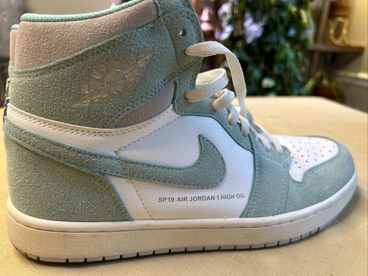 NIKE Air Jordan 1 SP 19 High OG Turbo Green Size 12 Aqua Mint | eBay