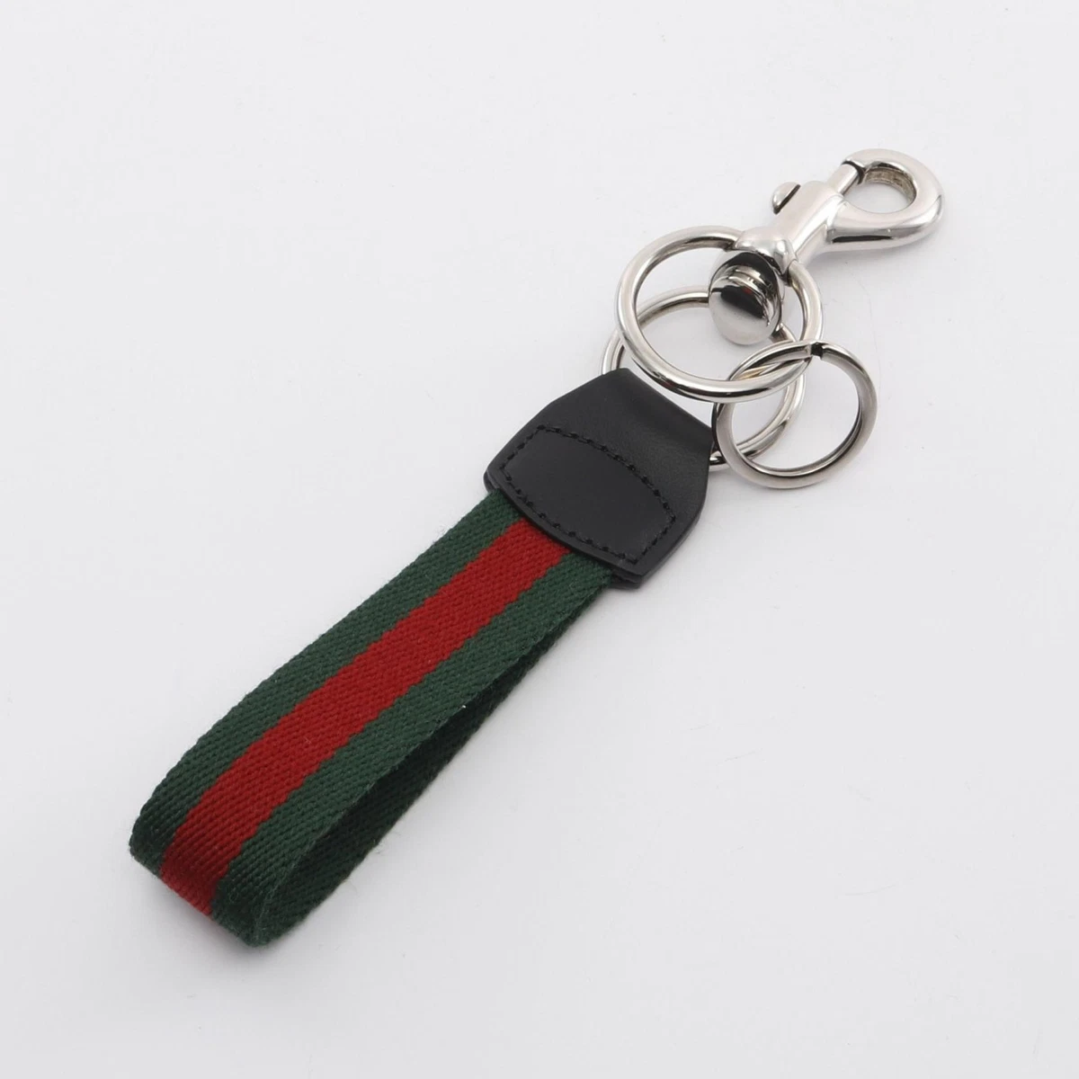 GUCCI Web Stripe Key ring Chain holder 804040JAAG1 8942 canvas