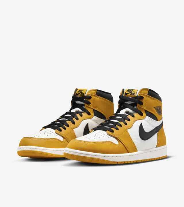 DZ5485-701 Nike Air Jordan 1 Retro High OG Yellow Ochre (Men's) | eBay