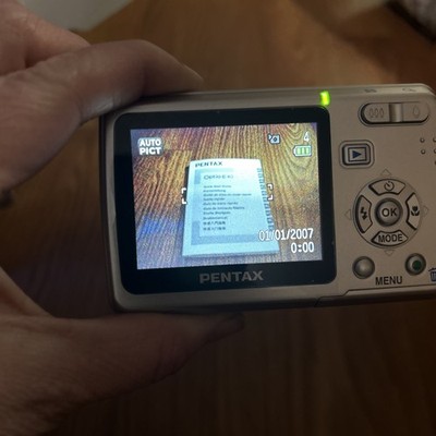 PENTAX Pentax Optio E40 8.1MP Digital Camera - Silver for sale