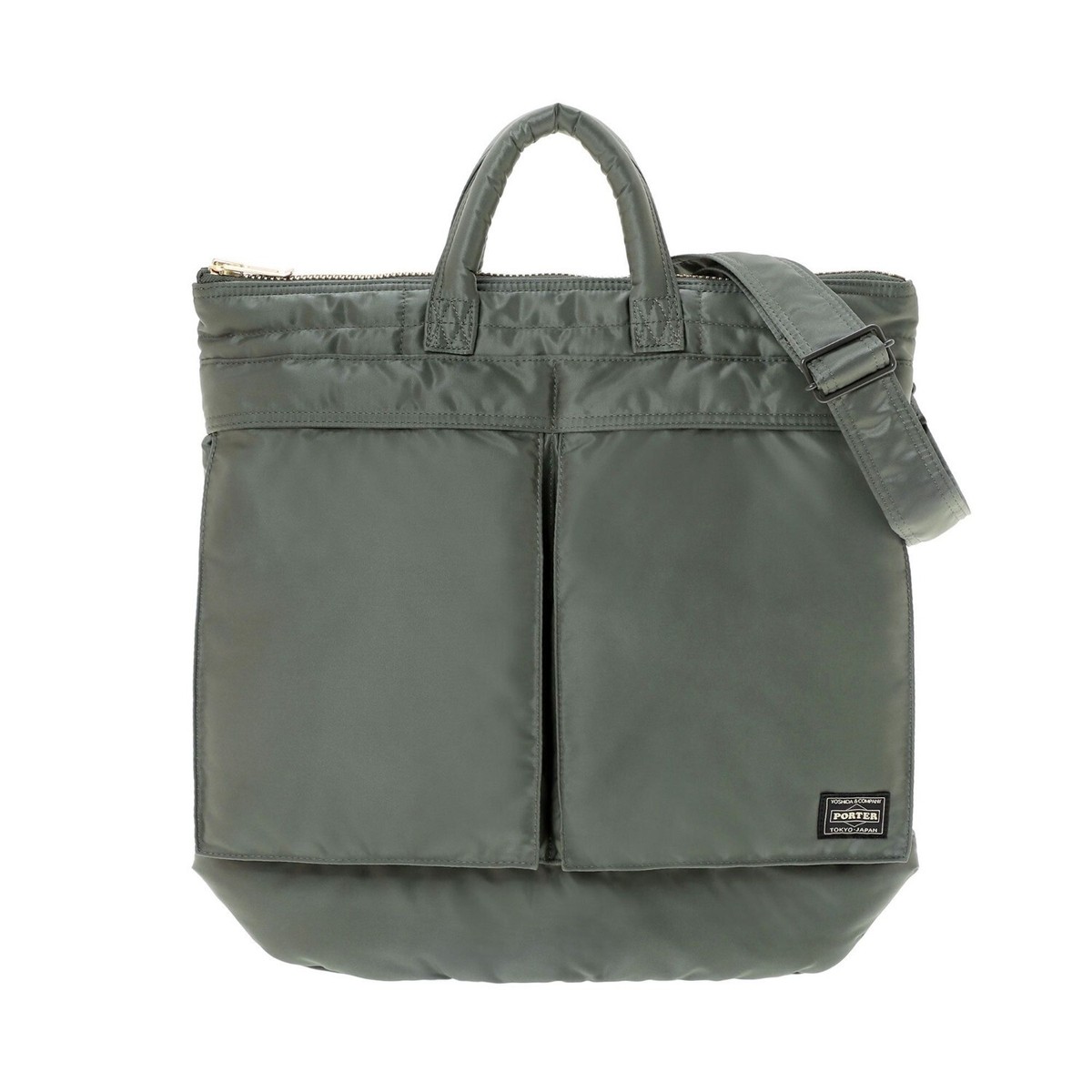 PORTER TANKER HELMET BAG 622-19555 Sage Green Yoshida & Co. JPN