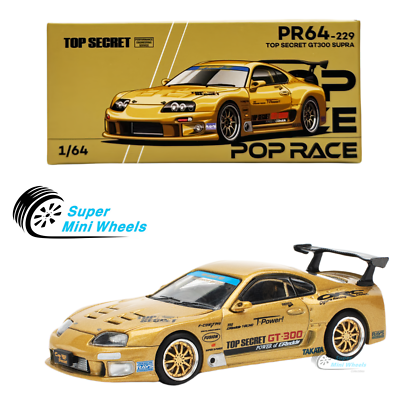 Pop Race 1:64 Top Secret GT300 Supra Gold #229 | eBay