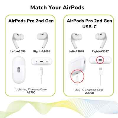 Genuine Apple AirPods Pro 2nd Gen USB-C Wireless Charging Case