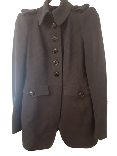 Burberry Blue Label Pea Coat Gray Size 38 From Japan | eBay