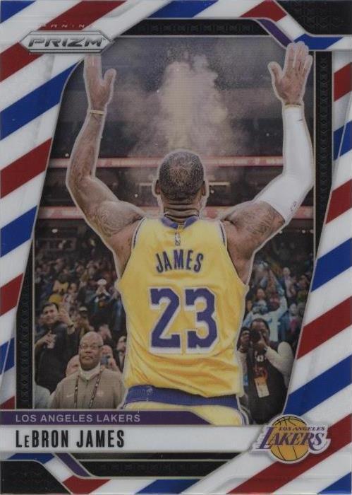 2024-25 Panini Prizm - LeBron James #130 Red White & Blue Prizm