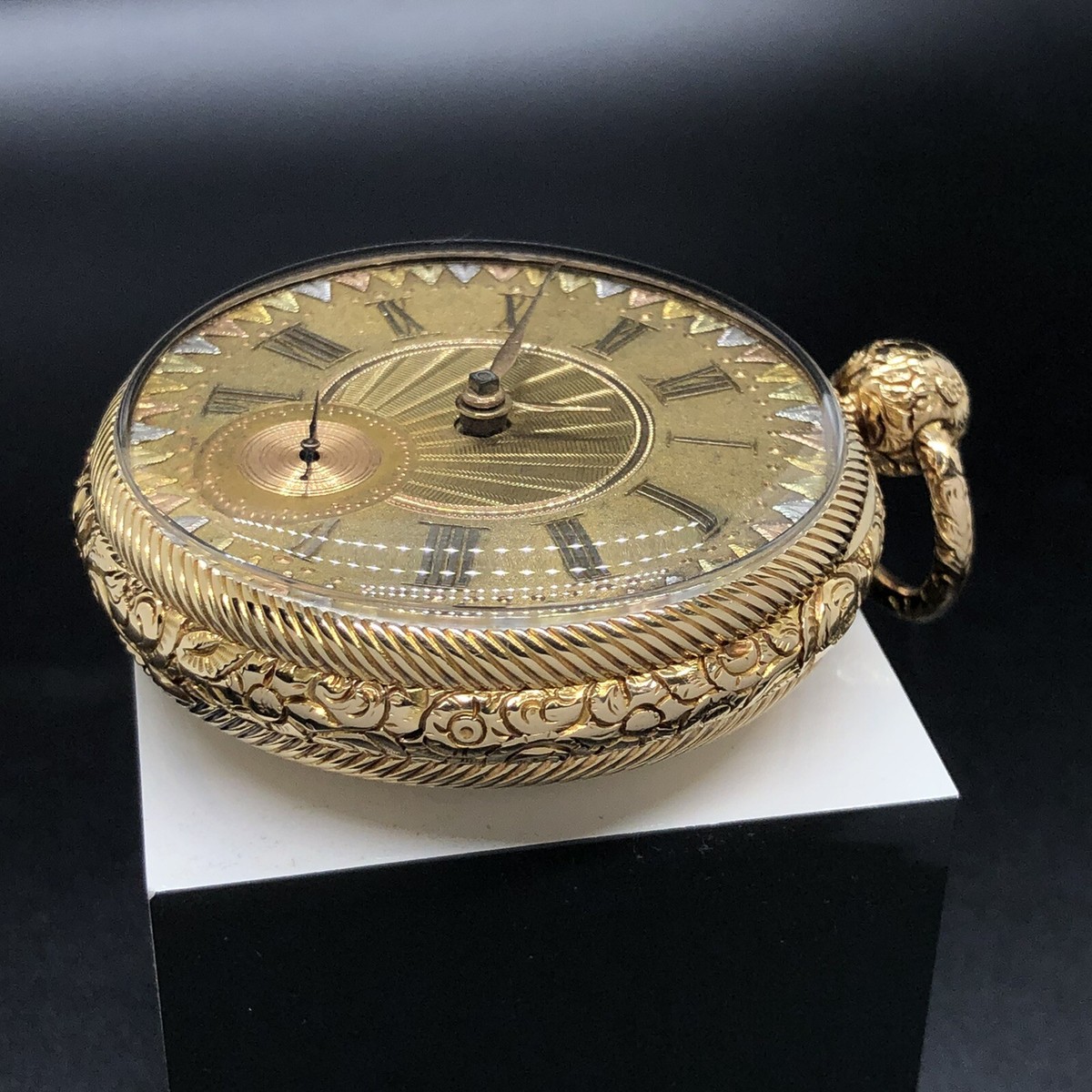 Antique Joseph Josh Johnson 18K Gold Solid Hand Made Key Wind