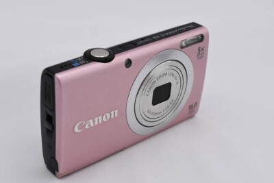 NEAR MINT] Canon PowerShot A2400 IS 16.0MP Pink Digital Camera