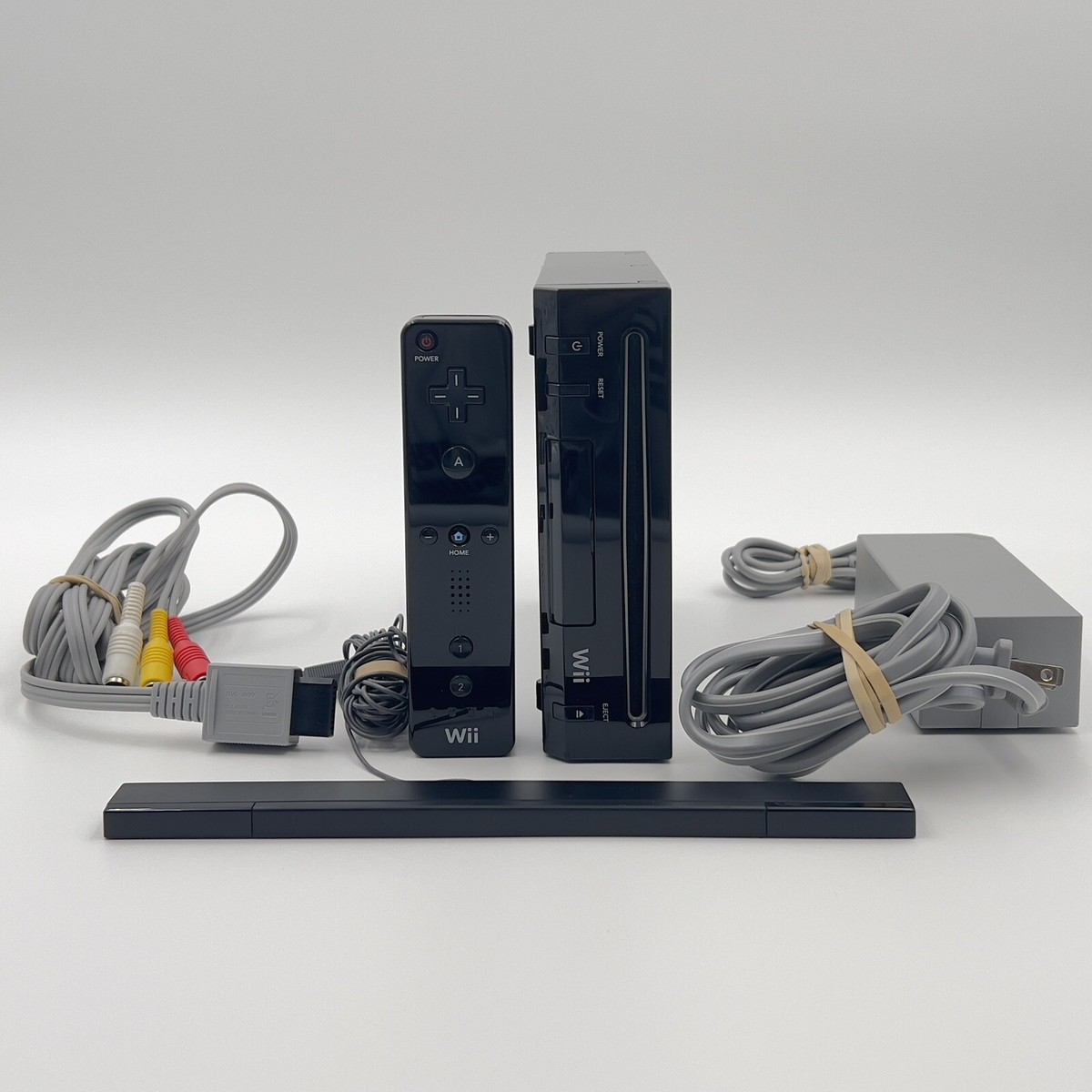 Nintendo Wii Family Edition Black Console Bundle With Wii