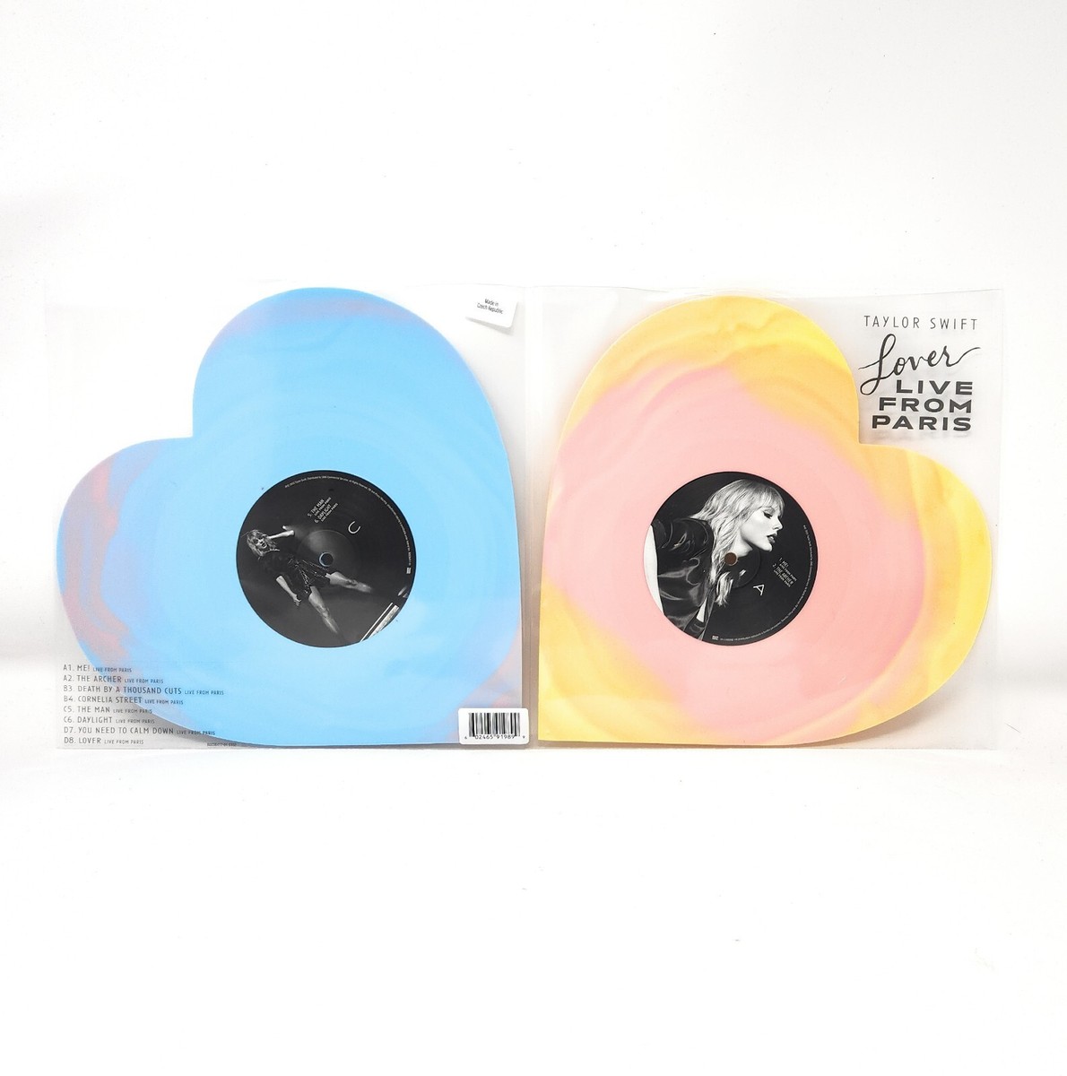 Taylor Swift Lover (Live From Paris) Heart Shaped Vinyl Records